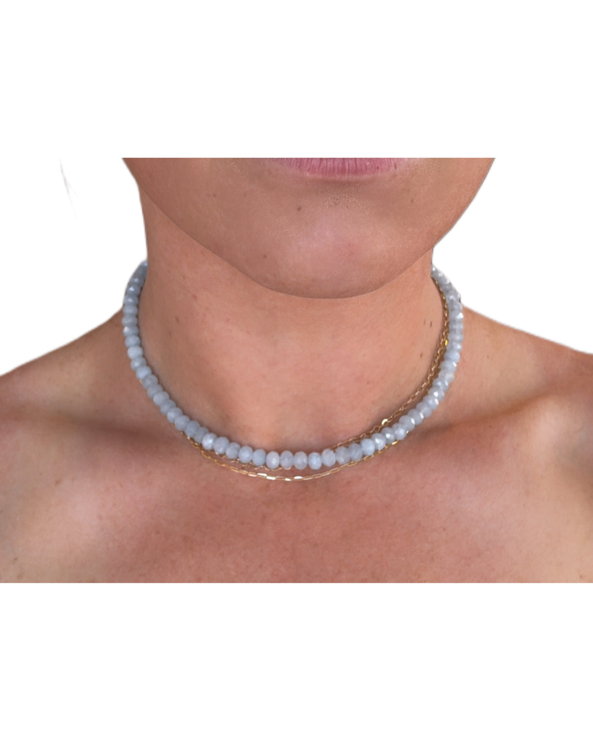 Aquamarine Layering Necklace